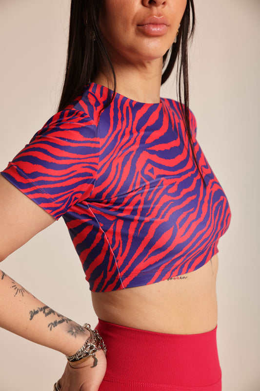 Zebra Crop Top