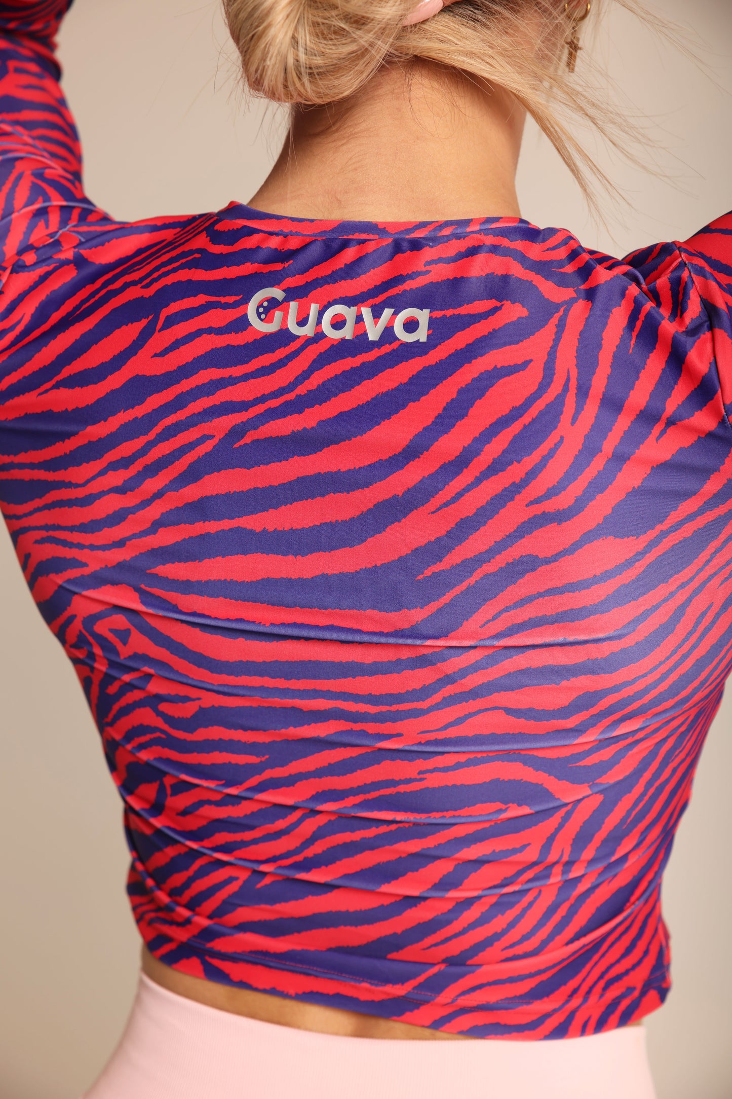 Long Sleeve Zebra Top